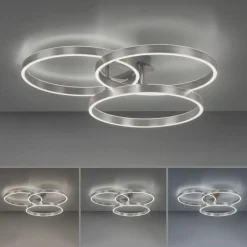 LED Deckenlampe Ringe Fernbedienung L:75 cm dimmbar