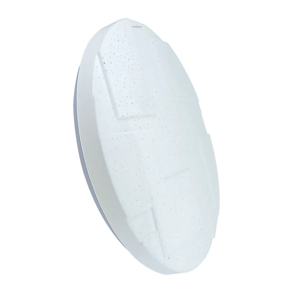 LED Deckenlampe rund Ø 49 cm IP44 Weiß 3900 K Sternenhimmel