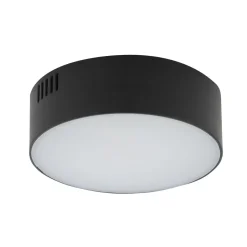 LED Deckenlampe Schwarz 3000 K warmweiß blendarm Ø 11 cm klein