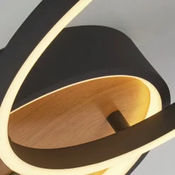 LED Deckenlampe Schwarz Braun B: 89 cm 3000 K 936 lm Metall