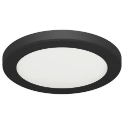 LED Deckenlampe Schwarz Unterputz Aufputz D: 29,8 cm