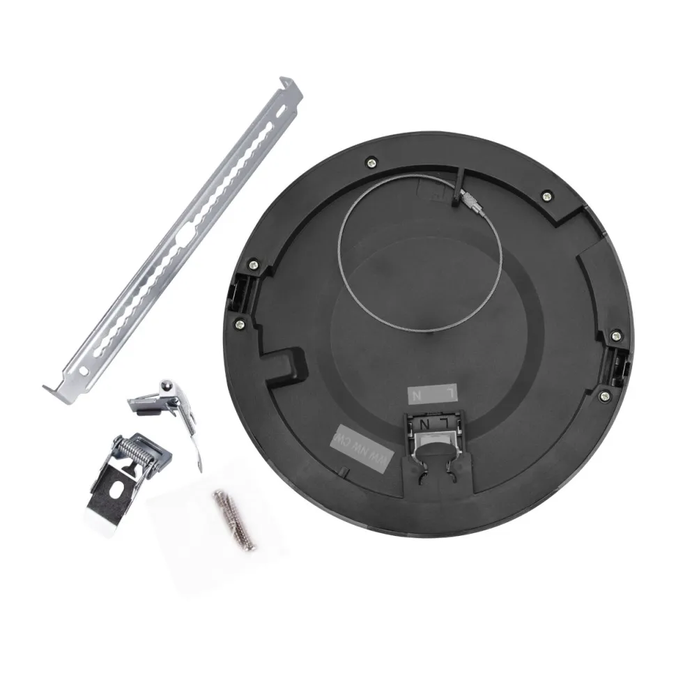 LED Deckenlampe Schwarz Unterputz Aufputz D: 29,8 cm