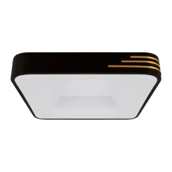 LED Deckenlampe Schwarz Weiß Gold B: 42 cm 4200 K
