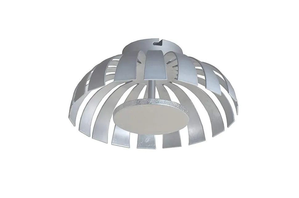 LED Deckenlampe Silber 3000K rund FLARE