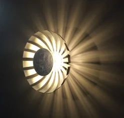 LED Deckenlampe Silber 3000K rund FLARE