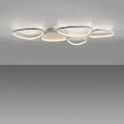 LED Deckenlampe Weiß Metall 3000 K 6100 lm L:116,5 cm