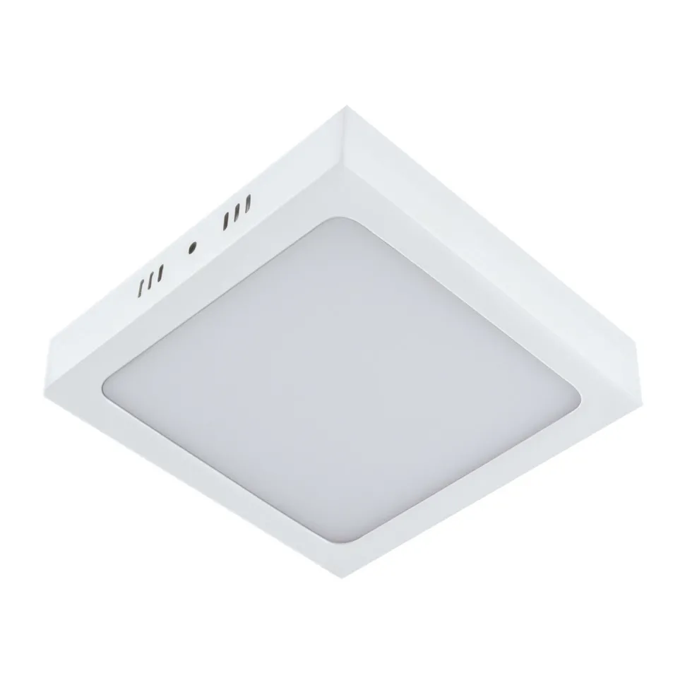 LED Deckenleuchte 30 cm breit Weiß eckig 4000 K Zeitlos
