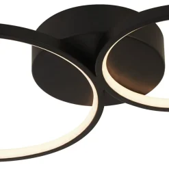 LED Deckenleuchte 3000 K B: 98 cm dimmbar Schwarz Weiß