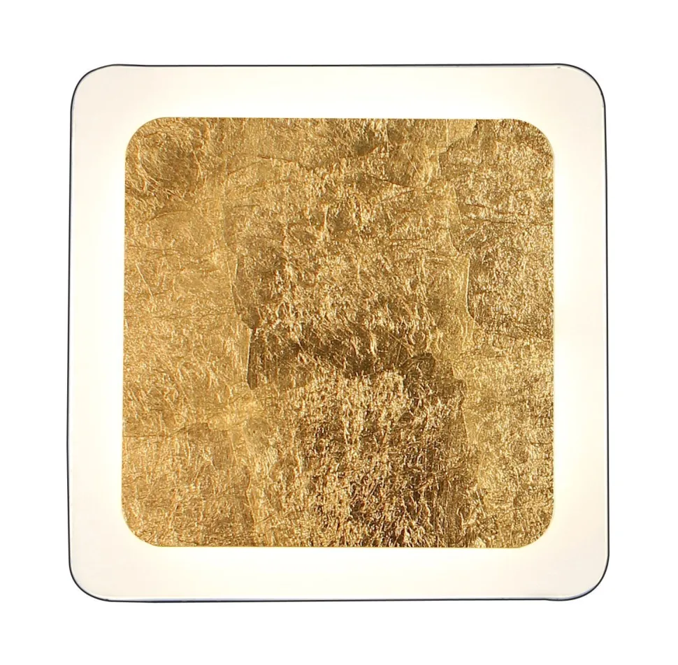 LED Deckenleuchte Aluminium Gold Schwarz 3000 K B:25 cm