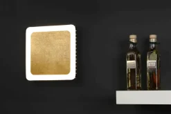 LED Deckenleuchte Aluminium Gold Schwarz 3000 K B:25 cm