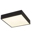LED Deckenleuchte Aluminium IP44 B:30 cm Schwarz Weiß