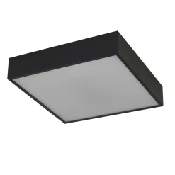 LED Deckenleuchte Aluminium IP44 B:30 cm Schwarz Weiß