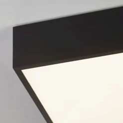 LED Deckenleuchte Aluminium IP44 B:30 cm Schwarz Weiß