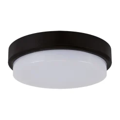 LED Deckenleuchte außen D: 21 cm IP65 Schwarz Weiß 4100 K