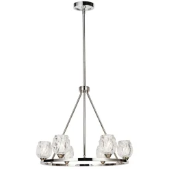 LED Deckenleuchte DARINA in Nickel Ø67cm Lampe