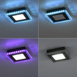 LED Deckenleuchte dimmbar RBG Farbwechsel Fernbedienung