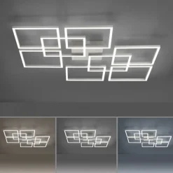 LED Deckenleuchte Farbtemperaturwechsel 58 W in Stahl