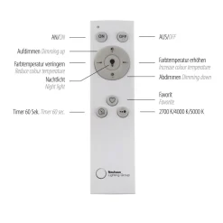 LED Deckenleuchte Fernbedienung 2700-5000 K dimmbar