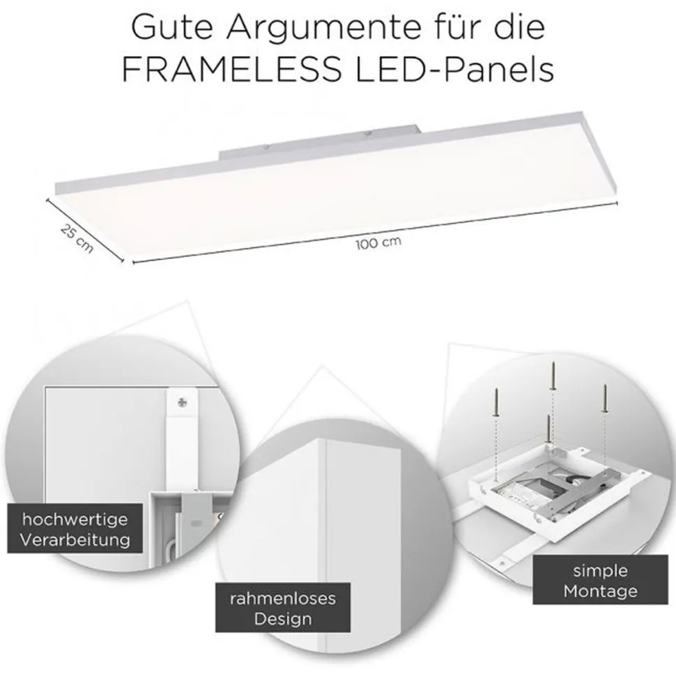 LED Deckenleuchte Fernbedienung 100 cm Memory dimmbar