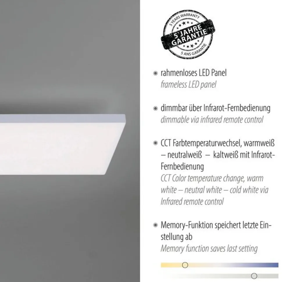 LED Deckenleuchte Fernbedienung 100 cm Memory dimmbar