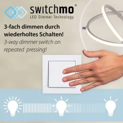 LED Deckenleuchte Grau Natur Ø40 cm 3400 lm dimmbar