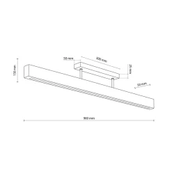 LED Deckenleuchte Holz Metall 3000 K warmweiß 2807 lm 96 cm