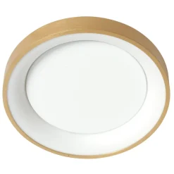 LED Deckenleuchte in Gold Weiß Ø38 cm 30 W gemütlich