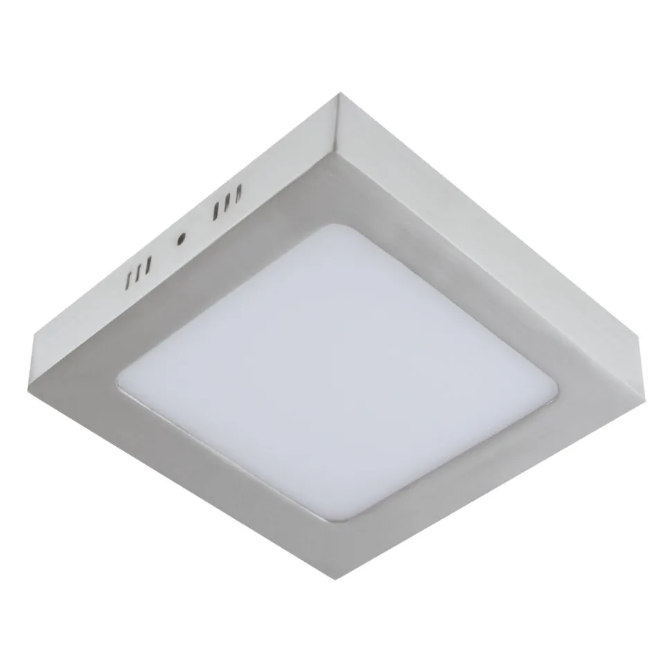 LED Deckenleuchte klein B: 17 cm Chrom matt Weiß 4000 K