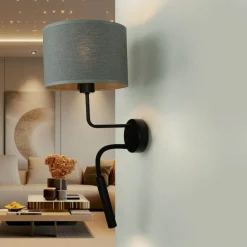 LED Deckenleuchte LUKE schwarz 64W Wohnzimmerlampe