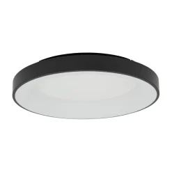 LED Deckenleuchte Metall 60 W Schwarz blendarm wohnlich