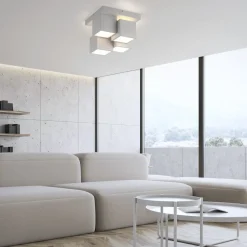 LED Deckenleuchte Metall Würfel B:30 cm 2400 lm 3000 K