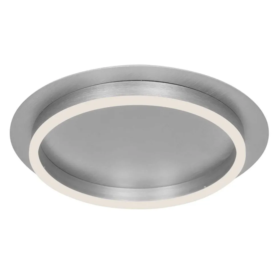 LED Deckenleuchte Metall Kunststoff in Stahl 2700 K