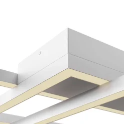 LED Deckenleuchte Metall Weiß warmweiß 3000 K 4100 lm