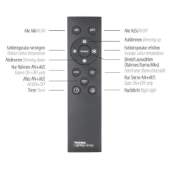 LED Deckenleuchte mit Nachthimmel in Stahl 49 W dimmbar