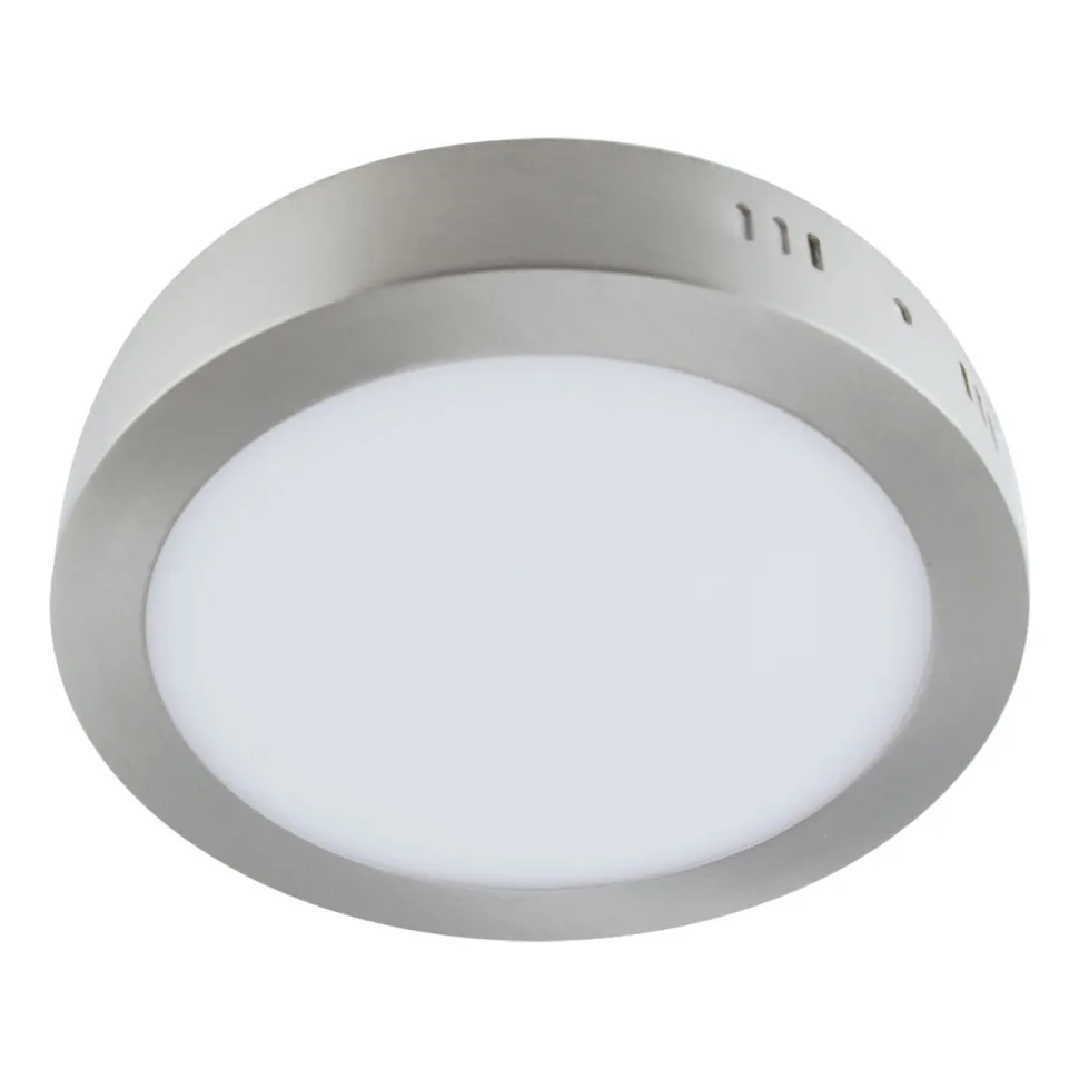 LED Deckenleuchte rund D: 22,5 cm Chrom Weiß 4000 K 2010 lm