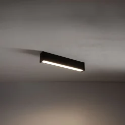 LED Deckenleuchte Schwarz Aluminium 1200 lm L:50 cm