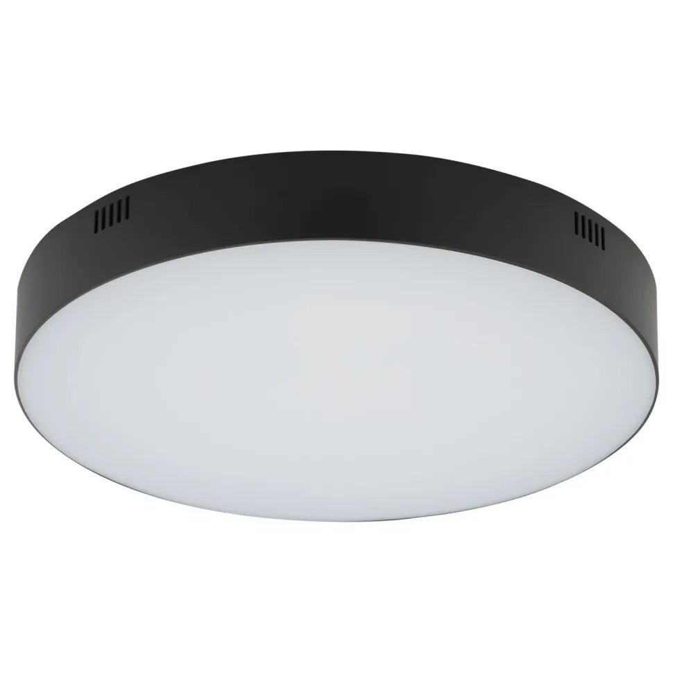LED Deckenleuchte Schwarz Ø 30 cm 3000 K 4300 lm innen