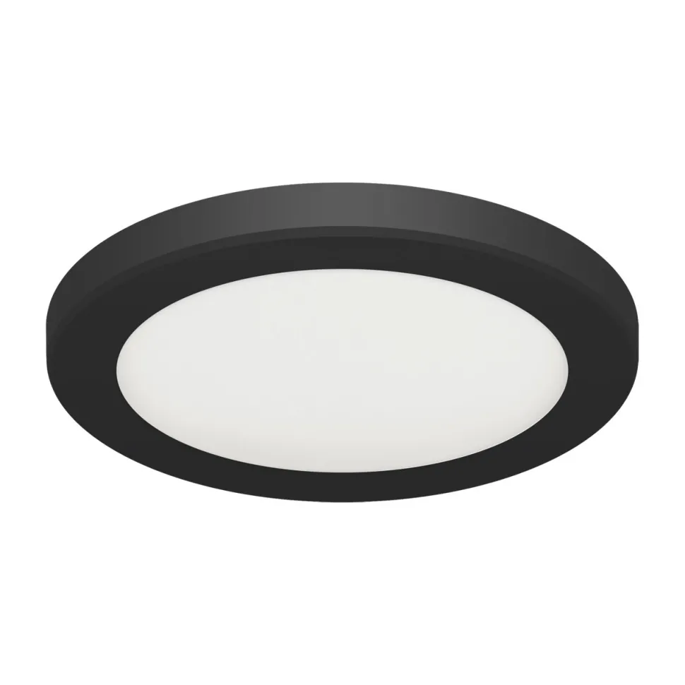 LED Deckenleuchte Schwarz Weiß Ø 22 cm Farbwechsel