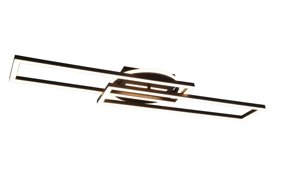 LED Deckenleuchte Schwarz Dimmer Fernbedienung 4500 lm