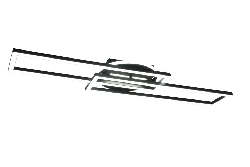 LED Deckenleuchte Schwarz Dimmer Fernbedienung 4500 lm