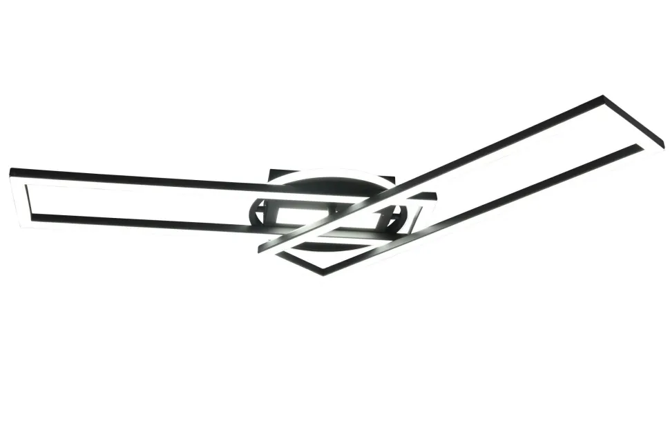 LED Deckenleuchte Schwarz Dimmer Fernbedienung 4500 lm