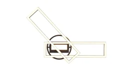 LED Deckenleuchte Schwarz Dimmer Fernbedienung 4500 lm