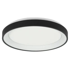 LED Deckenleuchte Schwarz Weiß Ø38 cm 30 W gemütlich