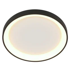 LED Deckenleuchte Schwarz Weiß Ø38 cm 30 W gemütlich