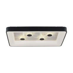 LED Deckenleuchte Schwarz 2700-5000 K 6295 lm dimmbar