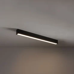 LED Deckenleuchte Schwarz Aluminium 3000 K L:100 cm