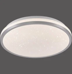 LED Deckenleuchte Sternenhimmel Silber 1380 lm dimmbar