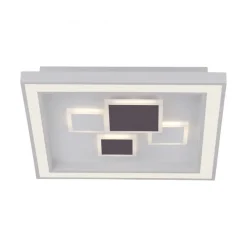 LED Deckenleuchte Weiß Schwarz Serienschalter B:48 cm