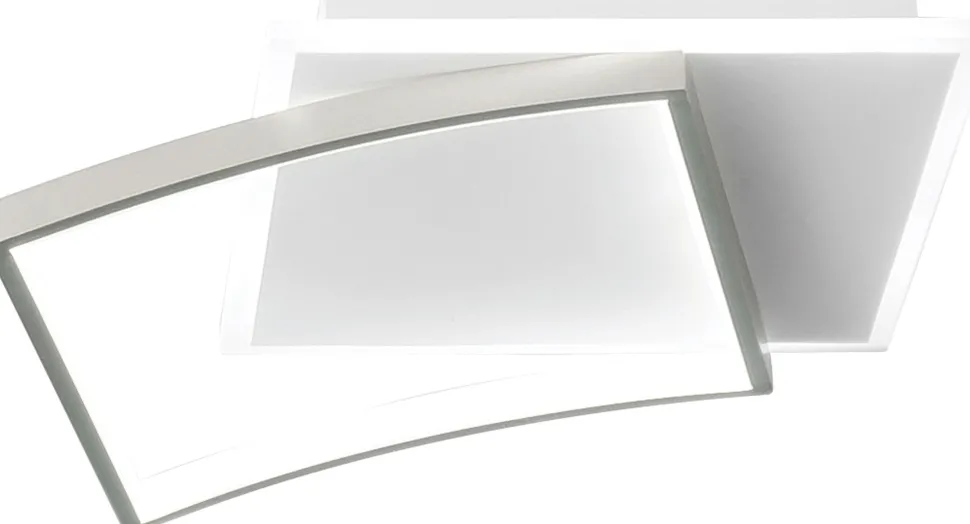 LED Deckenleuchte Weiß Silber 40 W 4800 lm L:42 cm