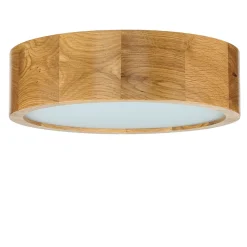 LED Deckenleuchte Wohnzimmer Holzlampe Eiche